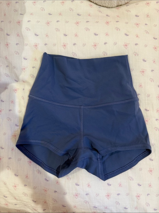 lululemon athletica Pants - lululemon athletica High-Waist Performance Shorts in Navy Blue